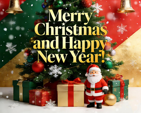 Честитке за празнике: Срећан Божић и Нова година!